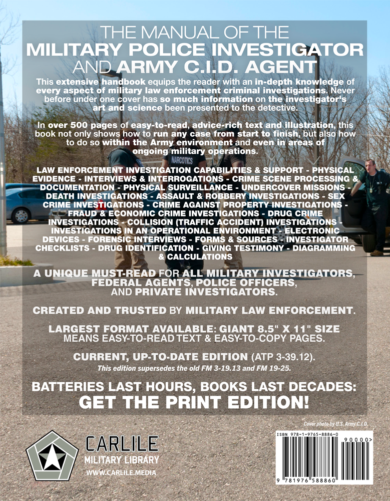 US Army Law Enforcement Investigations