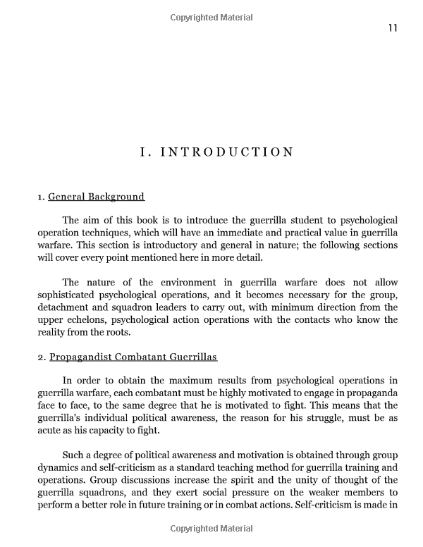 CIA PSYOP Psychological Operations in Guerrilla Warfare