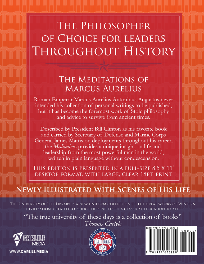 The Meditations of Marcus Aurelius Large Print Book