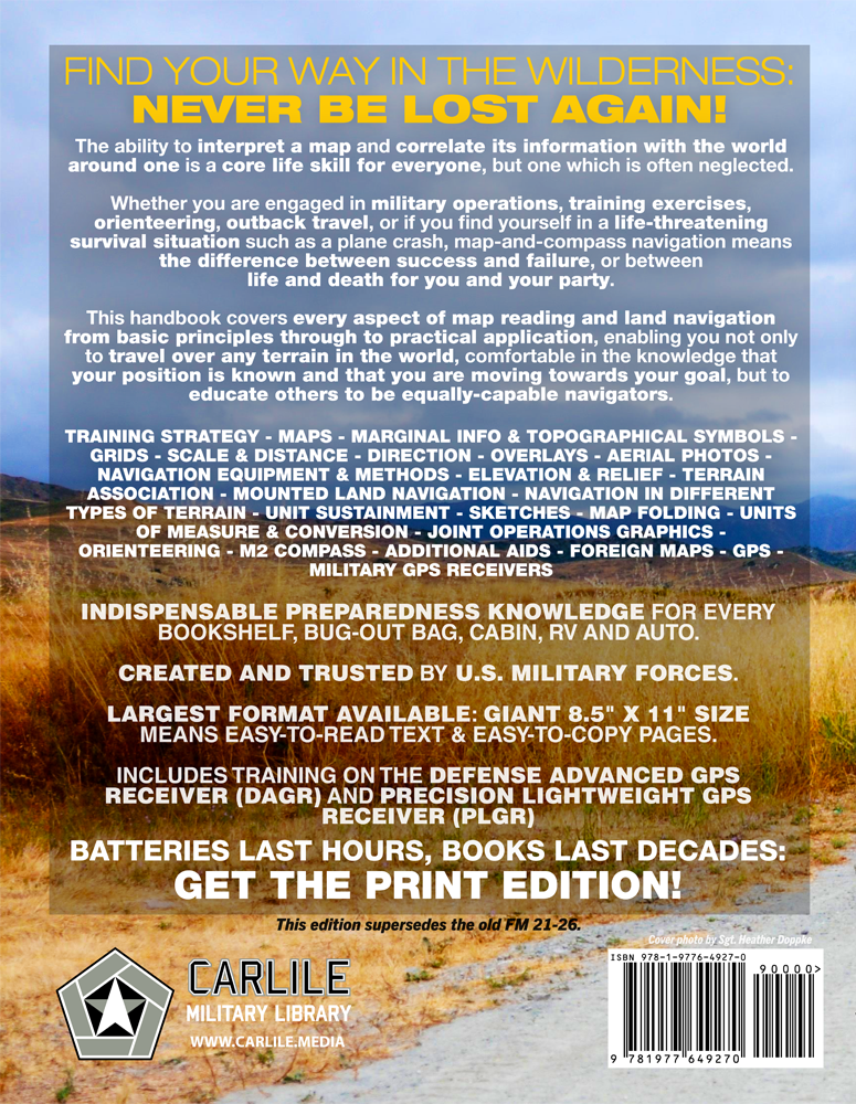 US Army Map Reading and Land Navigation Book