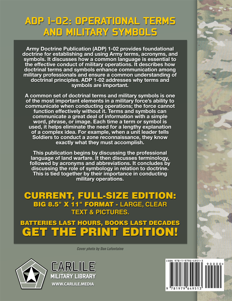 US Army Operational Terms and Military Symbols